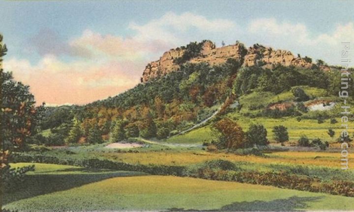 Grandad Bluff, La Crosse, Wisconsin painting - Norman Parkinson Grandad Bluff, La Crosse, Wisconsin art painting